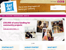 Tablet Screenshot of justact.org.uk
